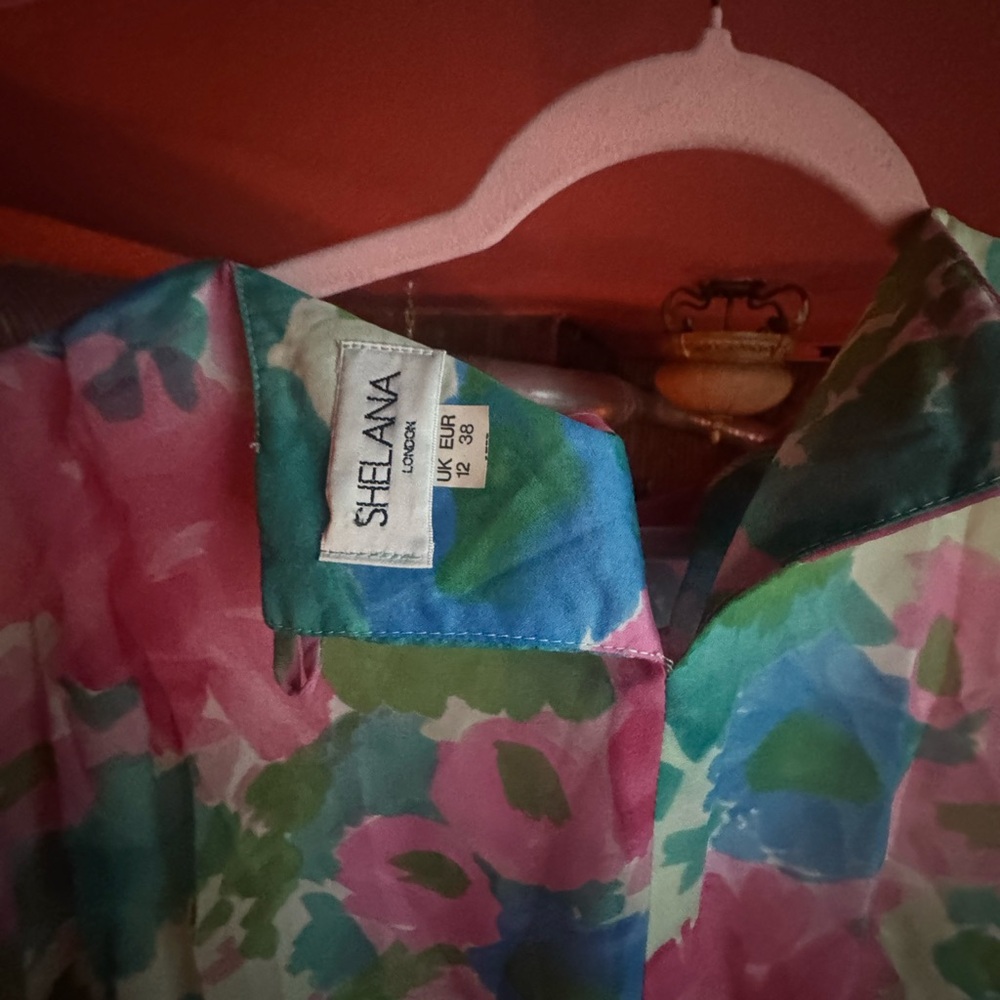 Floral Multicolor Ruffle Dress - Picture 2 of 4